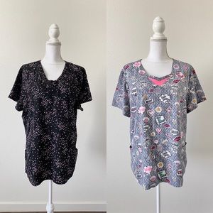 2 HeartSoul Scrub Tops